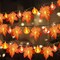3 Pack Fall Garland with Pumpkin Lights & Enlarged Maple Fall Halloween String Lights Pumpkin Decor, 30Ft 60LED Waterproof Battery Operated Fall Decorations for Home Thanksgiving Decor Indoor Outdoor